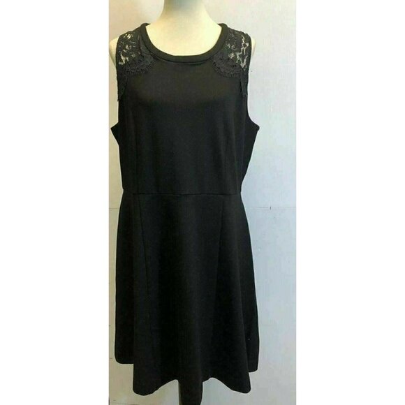Maison Jules  Lace-Inset Fit Flare Dress XXL - Picture 5 of 7